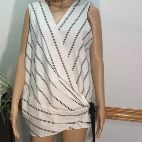 Melissa Nepton Stripped Top - Size Small - Picture 2 of 6